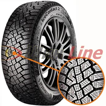 Легковая шина зимняя шипованная Continental IceContact 2 185/65 R15 92T в Караганде