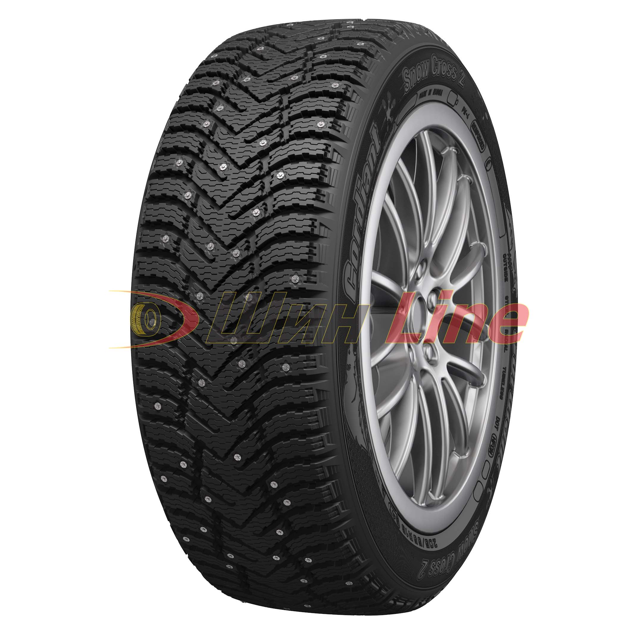 Легковая шина зимняя шипованная Cordiant Snow Cross 2 205/60 R16 96T в Казахстане