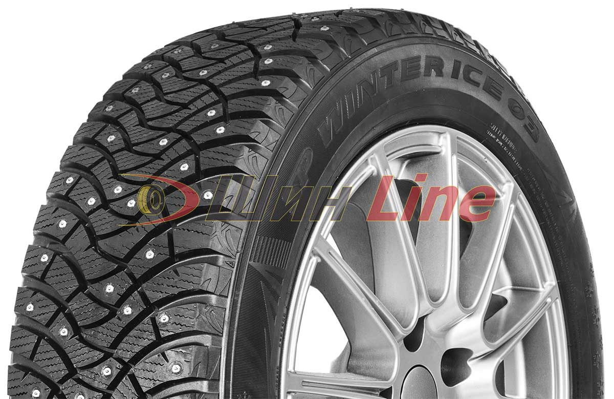 Легковая шина зимняя шипованная Dunlop SP WINTER ICE03 215/55 R17 98T , фото 2
