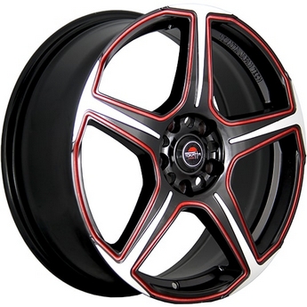 7.0x18/5x114.3 ET50 D64.1 MBF+R YOKATTA MODEL-4 , фото 1