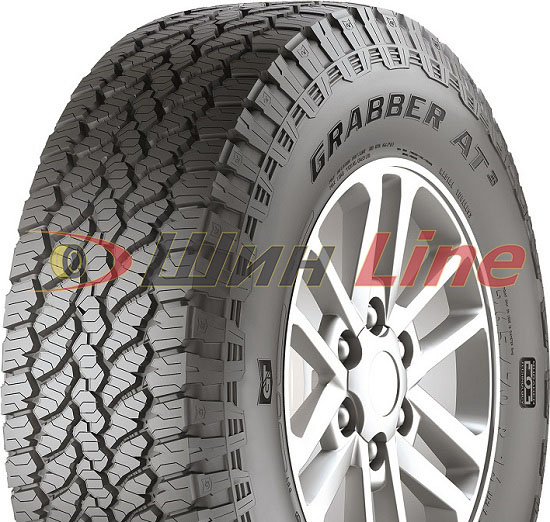 LT265/65R17 120/117S LRE FR Grabber AT3 OWL 10PR