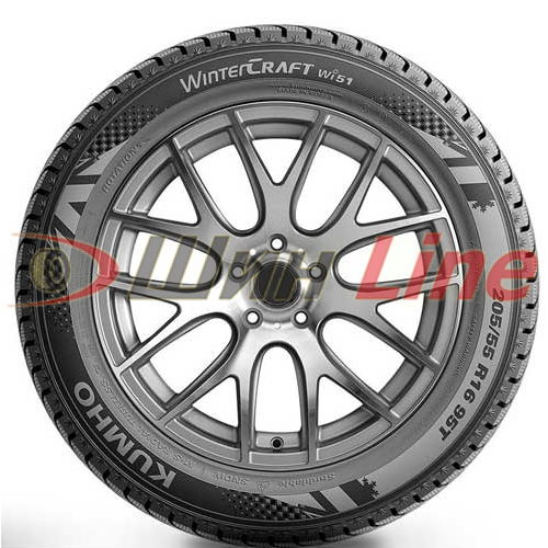 Легковая шина зимняя нешипованная Kumho WinterCraft Ice WI51 215/55 R17 98T , фото 3