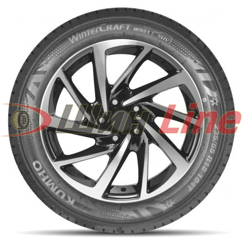 Легковая шина зимняя нешипованная Kumho WS51 225/60 R18 , фото 3