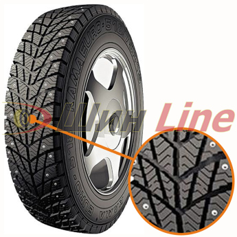 Легковая шина зимняя шипованная Кама Euro-518 155 R13 73 в Казахстане