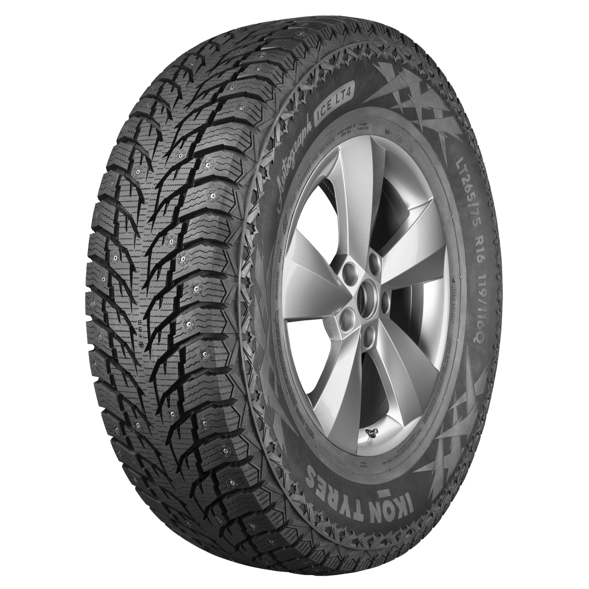 LT265/75R16 119/116Q Ikon Autograph Ice LT4 Studded